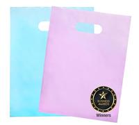 200 bolsas de color rosa pastel y azul pastel para pequeñas empresas, 100 rosas pastel y 100 azules pastel de 1.5 mil, 9 x 12 pulgadas, bolsas de mercancía gruesas y brillantes para pequeñas empresas