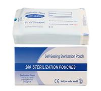 200 Bolsas de Esterilización con Autosellado Dental, Triple Sellado Térmico para Evitar Roturas, Bolsas de Autoclave, Bolsas de Autoesterilización, Herramientas de Dentista para Salones de Belleza, Uñ