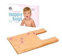 200 bolsas de pañales perfumadas, bolsas desechables para pañales, aroma fresco a bebé fuerte y sin fugas, capacidad de producto sanitario que bloquea el olor, 700 ml