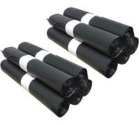 200 Bolsas para Basura de Gran Capacidad, 130 L, con Enlace de Cierre, Ultrarresistente, Antifugas, Saco de Basura Color Negro Opaco - 10 Rollos de 20 Bolsas