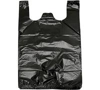 200 Bolsas Plástico de Basura Pequeñas Súper Gruesas con Asa, Bolsas de Basura Negras de 4 Galones para Cocina, Oficina, Viajes y Hogar