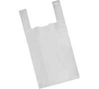 200 Bolsas SEDISAC de Plastico Camiseta Asas Blancas 40x50cm 0,0125mm galga 50 200uds PE 100% Reciclado RD293/2018 Contribución SCRAP RD 1055/2022 ENV/2025/54349 con 0,003 €/Pack GTIN 8437027548321