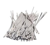 200 Bridas De Acero Inoxidable Con Cremallera for Sujetar Cables Para Exteriores(4.6x500mm)