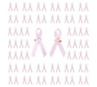 200 broches de cinta rosa para concienciación sobre el cáncer de mama, pasadores de cinta de larga duración para actividades, 1, Metal