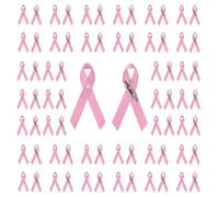 200 broches de cinta rosa para concienciación sobre el cáncer de mama, pasadores de cinta de larga duración para actividades, 2, Metal