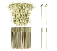 200 brochetas de madera, pinchos para barbacoa, cócteles, carne, brochetas para cenar fiestas, rosetas, pinchos de Haws confitados, adecuados para barbacoas y acampadas