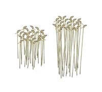 200 Brochetas De Roseta Cian, Accesorios Para Bebidas De Cóctel, Palillos De Madera, Banderas De Alimentos, Brochetas De Bambú, Selecciones De Cócteles, Selecciones De Cócteles