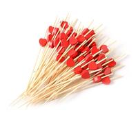 200 Brochetas De Snacks, Brochetas De Frutas Decorativas En Forma De Corazón, Brochetas De Cóctel, Palillos De Cóctel, Brochetas De Amor