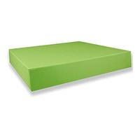 200 cajas de regalo cuadradas - verde claro con tapa - Dimensiones interiores: 24 x 24 x 4 cm - Caja de regalo, caja de almacenamiento, caja de fotos, archivador, caja de documentos