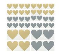 200 calcomanías para rascar con forma de corazón, calcomanías de papel de primera calidad para mensajes secretos, cubierta de contenido divertido