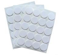 200 calcomanías para velas, base fija de doble cara para hacer velas de bricolaje, pestañas de espuma resistentes al calor para tarros, tazas, cuencos, color blanco