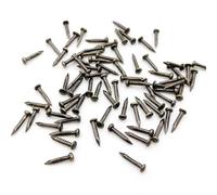 200 clavos pequeños de cabeza redonda de latón dorado y plateado, diámetro de 1,2 mm, longitud de 6 mm, 8 mm, 10 mm, hierro pequeño para bisagra de joyero (bronce 1,2 x 6 mm)