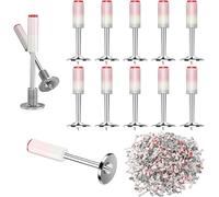 200 Clavos Redondos Manuales For Pistola Clavadora De Hormigón, Kit Herramientas Multiusos Acero 7,3 Mm For Fijación Paredes(42mm)