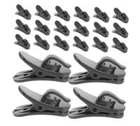 200 Clips Giratorios para Cable de Auriculares de Plástico Negro