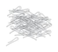200 clips para camisa, calcetines y faldas, pinzas de tela de plástico transparente, pinzas de cocodrilo de dientes cuadrados de 40 mm
