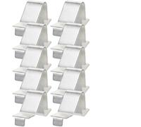 200 clips para estante de gabinete, accesorios de hierro a presión, soportes de metal resistentes (2,50 x 1,60 x 1,60 cm)