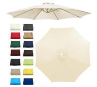 200 CM | 2.7 M | 300 CM | 6 Varillas | 8 Varillas Toldo De Repuesto Para Sombrilla, Cubierta De Toldo De Reemplazo De Sombrilla De Jardín Patio Mesa Mercado, Toldo De Recambio, Paño De Repuesto(Color: