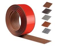 200 cm X 4 cm Tira divisoria de puerta de piso Autoadhesivo,PVC Tira de umbral Para Cocina,Sala De Estar O Bañ,Transición para Suelo Para Unir Huecos De Suelo(Grano De Madera De Teca Tailandesa)