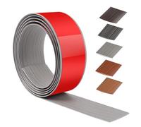 200 cm X 5 cm Tira divisoria de puerta de piso Autoadhesivo,PVC Tira de umbral Para Cocina,Sala De Estar O Bañ,Transición para Suelo Para Unir Huecos De Suelo O Baldosas(Nuevo Grano de madera gris)