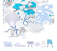 200 Confeti Último Brindis en la Costa, 6 Estilos Decoraciones para Despedidas Soltera en la Playa Confeti Despedida Soltera para Despedidas y Decoraciones Mesa Bodas