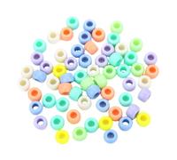 200 cuentas acrílicas redondas coloridas que brillan en la oscuridad para niños, niñas, trenzas y mujeres, accesorios de moda para el cabello, cuentas acrílicas