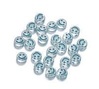 200 cuentas acrílicas transparentes de 10 mm Pony Moneda de disco azul verde esmalte cara sonriente cuentas espaciadoras sueltas para DIY joyas pulsera teléfono móvil colgante hacer