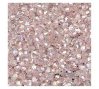 200 cuentas de cristales biconos AAA 3 mm for hacer pulseras sueltas, accesorios for joyas(303 Pink)