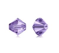 200 cuentas sueltas de cristal bicono facetado Preciosa aut ntica de 6 mm, tanzanita, compatibles con Swarovski 5301/5328 para hacer joyas DIY (p