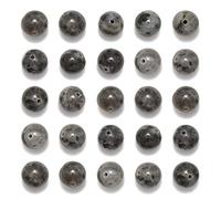200 cuentas sueltas de larvikita negra de 4 mm para hacer joyas, cuentas semipreciosas naturales redondas y suaves con espaciador para collares, pulseras (larvikita negra, 200 cuentas de 4 mm)