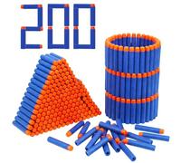 200 dardos para Nerf Elite 2.0, dardos de repuesto de espuma de munición, compatibles con Nerf Hasbro Fortnite, color azul