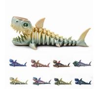 200 Dinosaurio Articulado Megalodon de Juguete Grande. Dinosaurios Juguetes Niño 3 Años. Figuras Decorativas. Muñecos y Figuras Articulados. Regalo Día del Padre. Dinossauros Brinquedos. Tamaño L