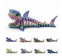 200 Dinosaurio Articulado Megalodon de Juguete. Juguetes Dinosaurios. Regalo Niño Pequeño. Decoración Hogar. Muñecos y Figuras Articulados. Figuras Impresión 3D. Dinossauros Brinquedos. Tamaño S