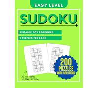 200 Easy level Sudoku.: Easy to see and beginner friendly.