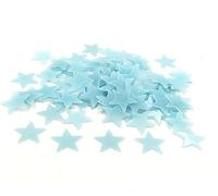 200 estrellas luminosas azules, pegatinas autoadhesivas fluorescentes de estrellas y luna para pared y techo, brillan en la oscuridad, perfectas para decoración de habitaciones infantiles y