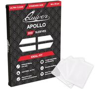 200 fundas ultra transparentes estándar Apollo - Fundas protectoras de tarjetas coleccionables - Compatible con tarjetas Pokémon TCG, Magic: The Gathering Cards - (transparente, 66 x 91 mm)