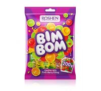 200 G BOMBONES DROPS RELLENO BIM BOM TUTTI FRUTTI ROSHEN - CAJA DE 11 UNIDADES