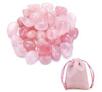 200 G De Grava De Cristal Rosa, Bolsa De Almacenamiento De 1 Pieza, Cristal De Cuarzo Rosa Multifuncional, Joyas De Curación, Decoración Creativa De Adornos.