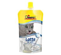 GimCat Milk - Leche para gatos de auténtica leche entera con contenido reducido de lactosa y con calcio para unos huesos sanos - 1 bolsa (1 x 200 g)