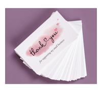200 Gracias por apoyar mis tarjetas para pequeas empresas Diseo elegante y profesional 2"""" x 3,5"""" Recomendado para minoristas en lnea, propie