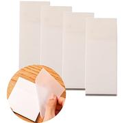 200 hojas de notas adhesivas transparentes, notas adhesivas de colores, notas adhesivas, 75 x 25 mm, reutilizables, transparentes, para oficina, estudiantes, hogares, color blanco