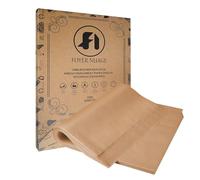 200 hojas de papel pergamino sin blanquear, papel de hornear de 23 x 33 cm, hojas de pergamino antiadherentes precortadas para hornear, cocinar, asar, freidora de aire y cocinar al vapor, papel