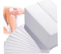 200 hojas de tiras de cera para depilación, cera depilatoria de fibra de algodón espesada de 8x3 pulgadas para piernas, axilas y brazos