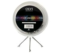 200 Horquillas clips cortas rubias (CASTAÑO)