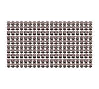 200 juegos de tornillos de encuadernación de Metal Chicago superficie de de latón galvanizado cabeza de cuero plana redonda tornillos de remaches DIY 9x5mm (Plata Negro)