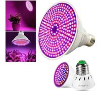 200 LED Full For Spectrum Grow Light Bulb para sistemas y jardinería en espacios pequeños con diseño de cuello de cisne flexible