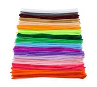 200 limpiadores de tuberías de colores para manualidades, 20 colores surtidos, tallos de chenilla, 15 cm x 4 mm, limpiadores de tuberías peludos para proyectos de bricolaje, actividades escolares y