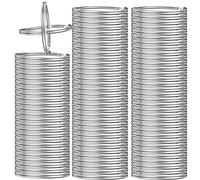 200 llaveros divididos a granel para llaveros y manualidades (25 mm)