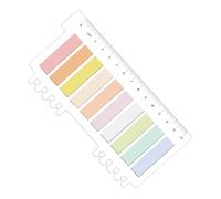 200 marcadores adhesivos de pestañas de índice de páginas de colores: adhesivo reutilizable y tiras transparentes para escribir de colores brillantes | Suministros de aprendizaje y oficina para profes