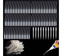 200 micropuntas + 10 pipetas plásticas 3ml para pegamento instantáneo | 200 puntas precisas para pegamento instantáneo, uso en laboratorio, aceites, nail art y bricolaje