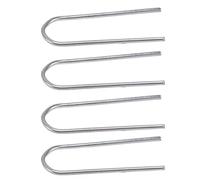 200 mini ganchos en U, anillos de salto de alambre de nicromo de alta temperatura, ganchos de acero inoxidable para colgantes, adornos de cerámica que se fusionan en arcilla de vidrio, adornos de